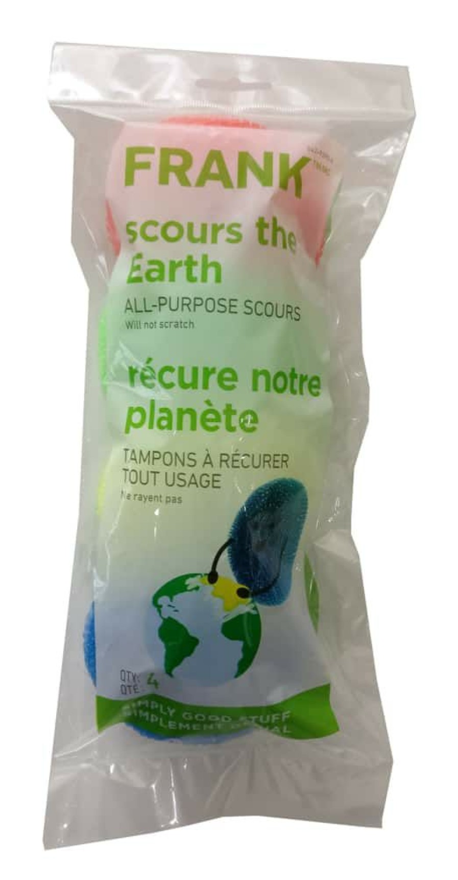 Home & Pets * | Frank All-Purpose Polypropylene Scour / Scrubber, 4-Pk