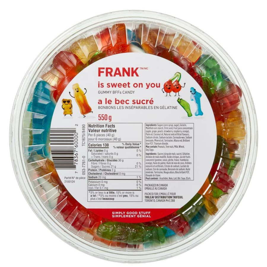 Home & Pets * | Frank Assorted Gummy Candy Tub, 550-G