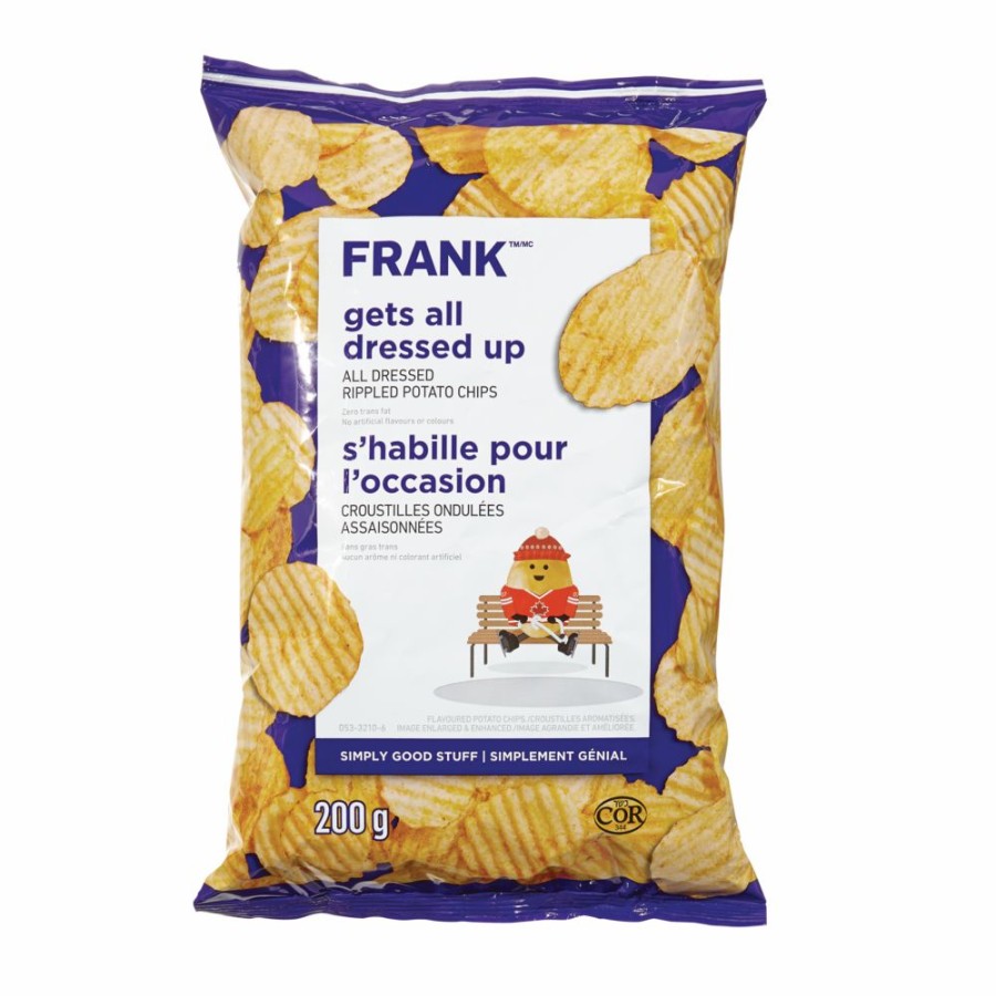 Home & Pets * | Frank All Dressed Rippled Potato Chips, 200-G