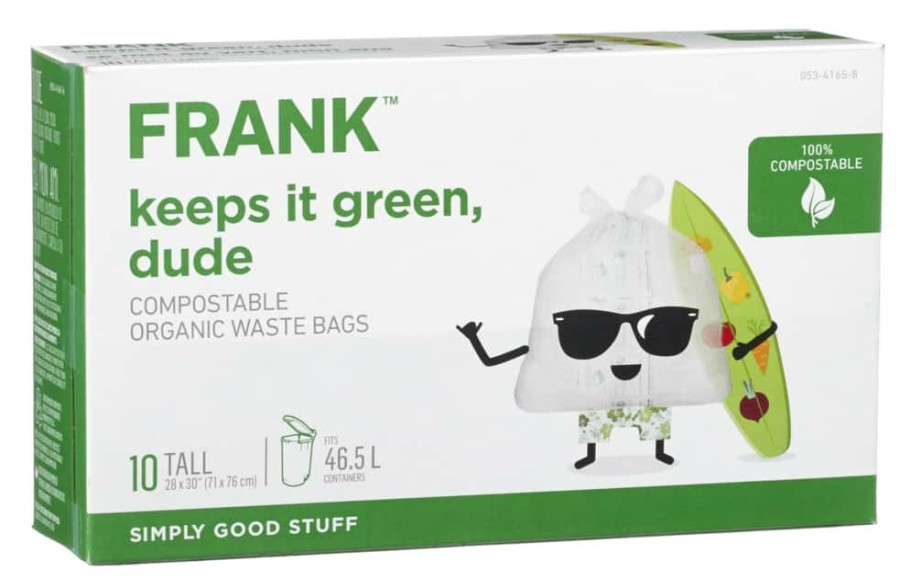 Home & Pets * | Frank Tall Organic Compostable Food Waste Bage, 10-Pk, 49-L