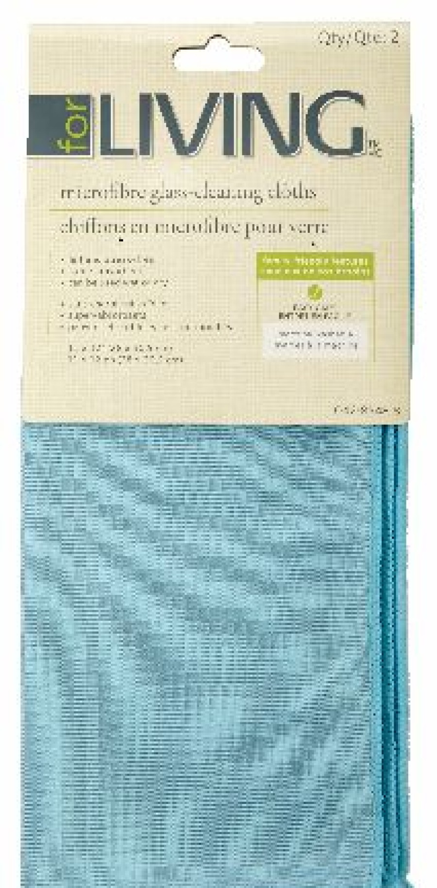 Home & Pets * | Frank Glass Cleaning Machine Washable Microfibre Cloths, Blue, 2-Pk