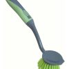 Home & Pets * | Frank Round Non-Stick Surfaces Dish Scrub Brush With Stiff & Durable Fibre Bristles With Scraper