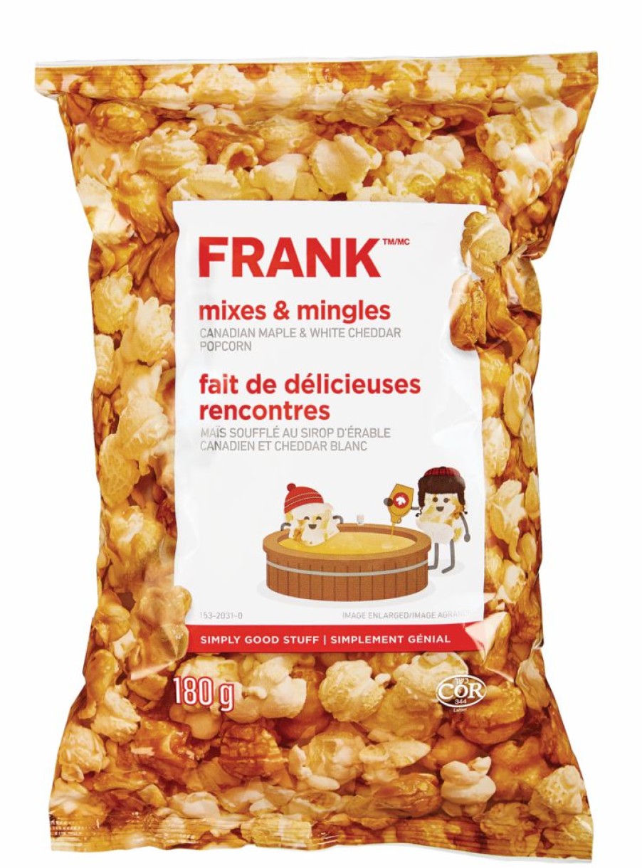 Home & Pets * | Frank Canadian Maple And White Cheddar Popcorn Mix, 180-G