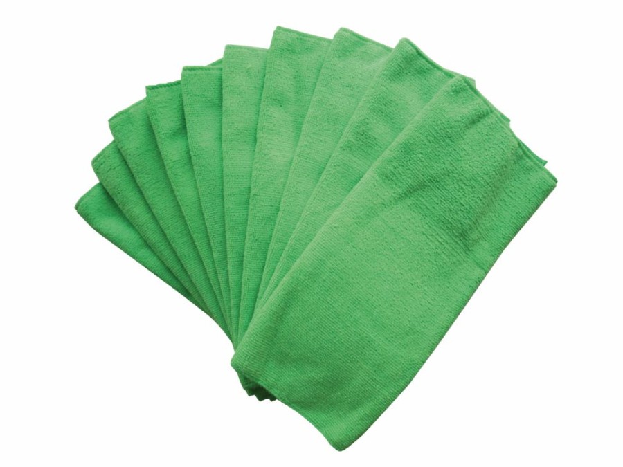 Home & Pets * | Frank All-Purpose Machine Washable Microfibre Cloths, Green, 10-Pk