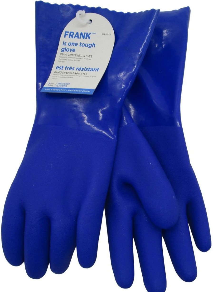 Home & Pets * | Frank Flock-Lined Vinyl Gloves, Assorted Sizes, 1-Pair