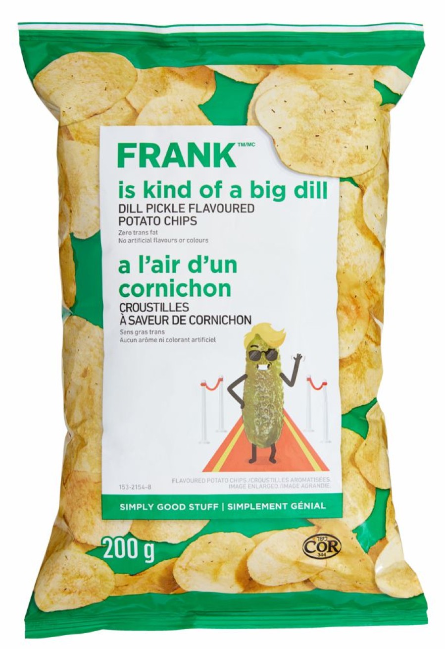 Home & Pets * | Frank Dill Pickle Potato Chips, 200-G