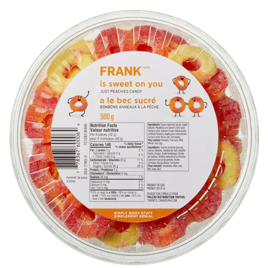 Home & Pets * | Frank Peach Ring Candy Tub, 500-G