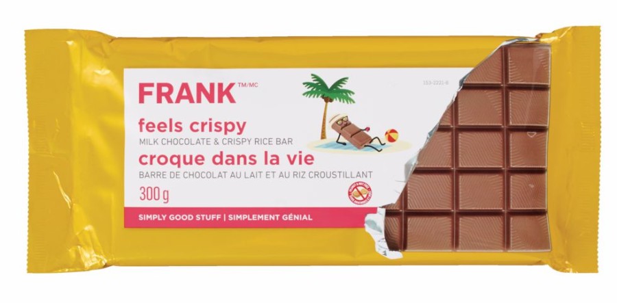 Christmas * | Frank Milk Chocolate Crispy Rice Bar, 300-G