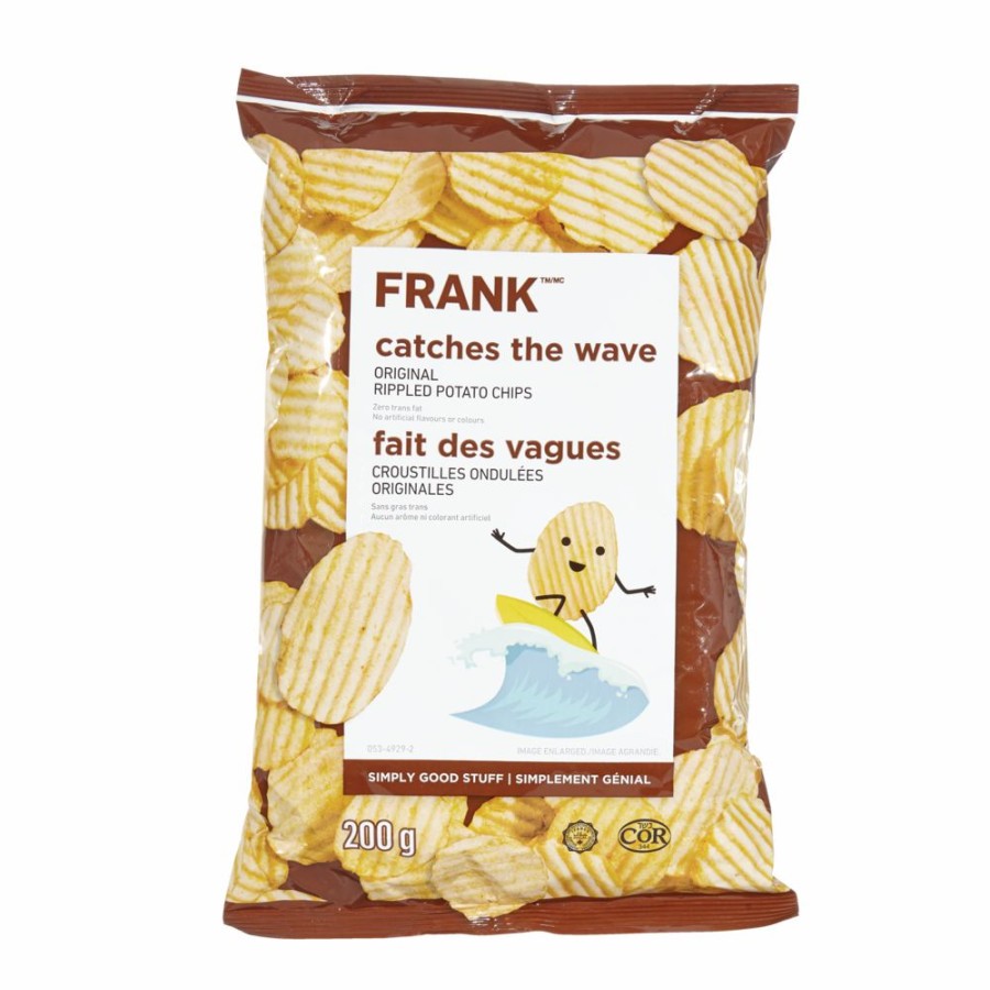 Home & Pets * | Frank Original Rippled Potato Chips, 200-G