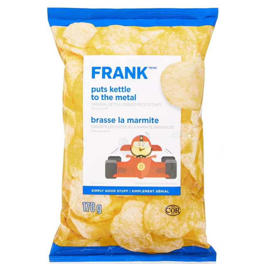 Home & Pets * | Frank Original Kettle-Cooked Potato Chips, 170-G