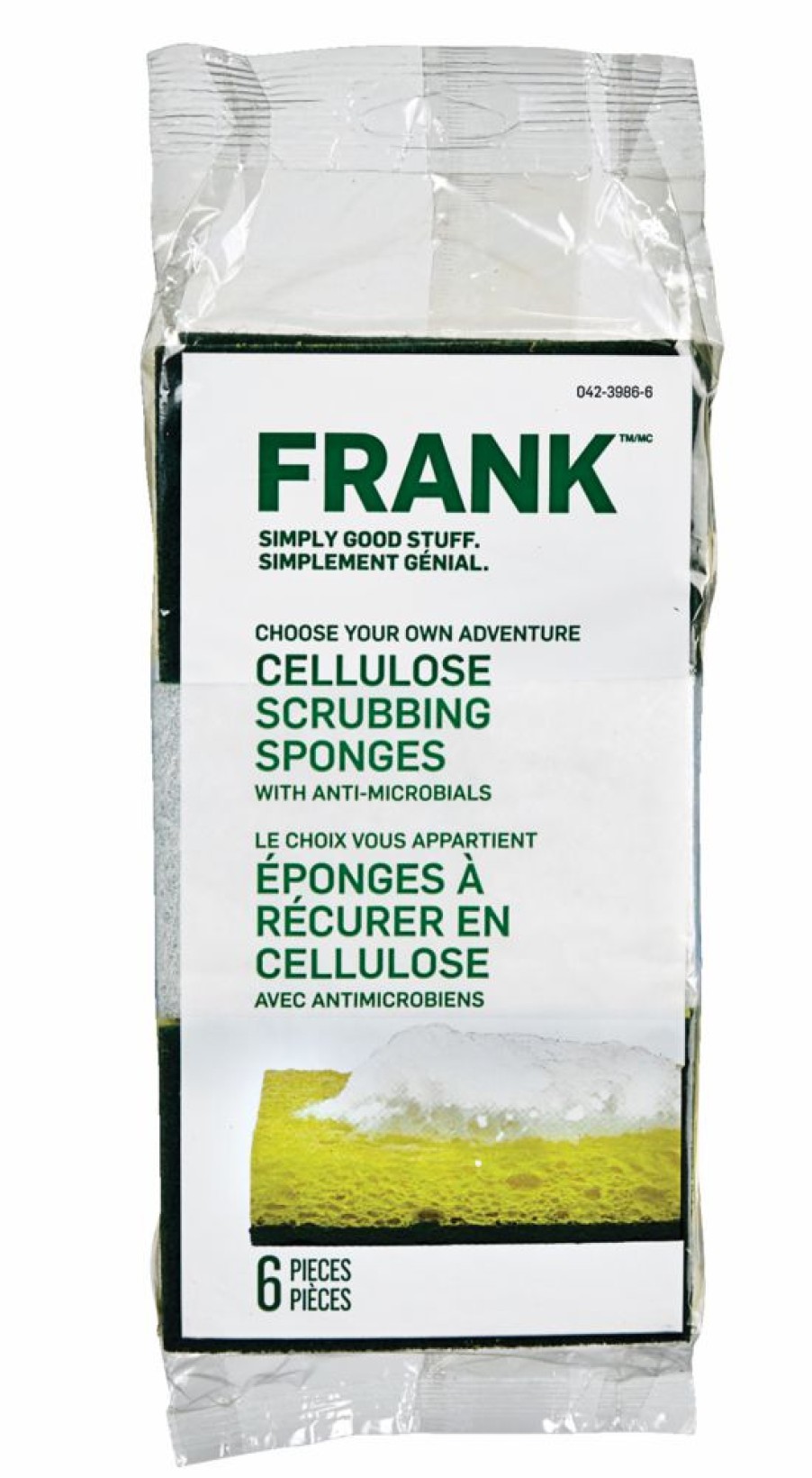 Home & Pets * | Frank Cellulose Scrub Sponge, 6-Pk