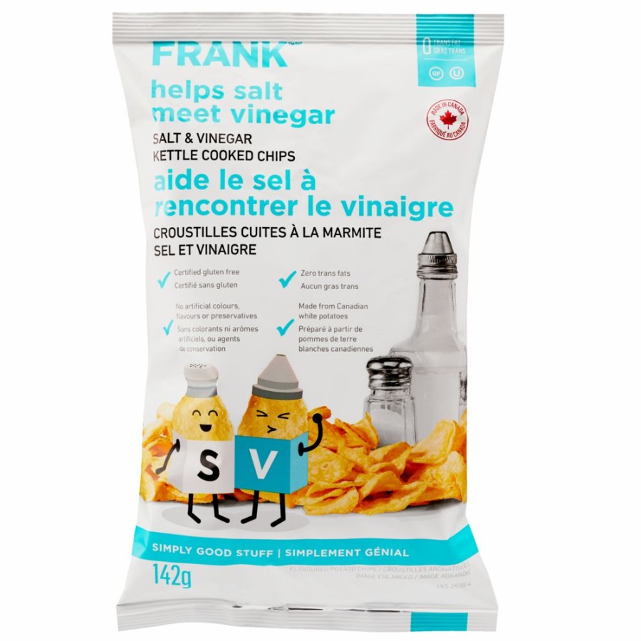 Home & Pets * | Frank Salt & Vinegar Kettle Chips, 142-G