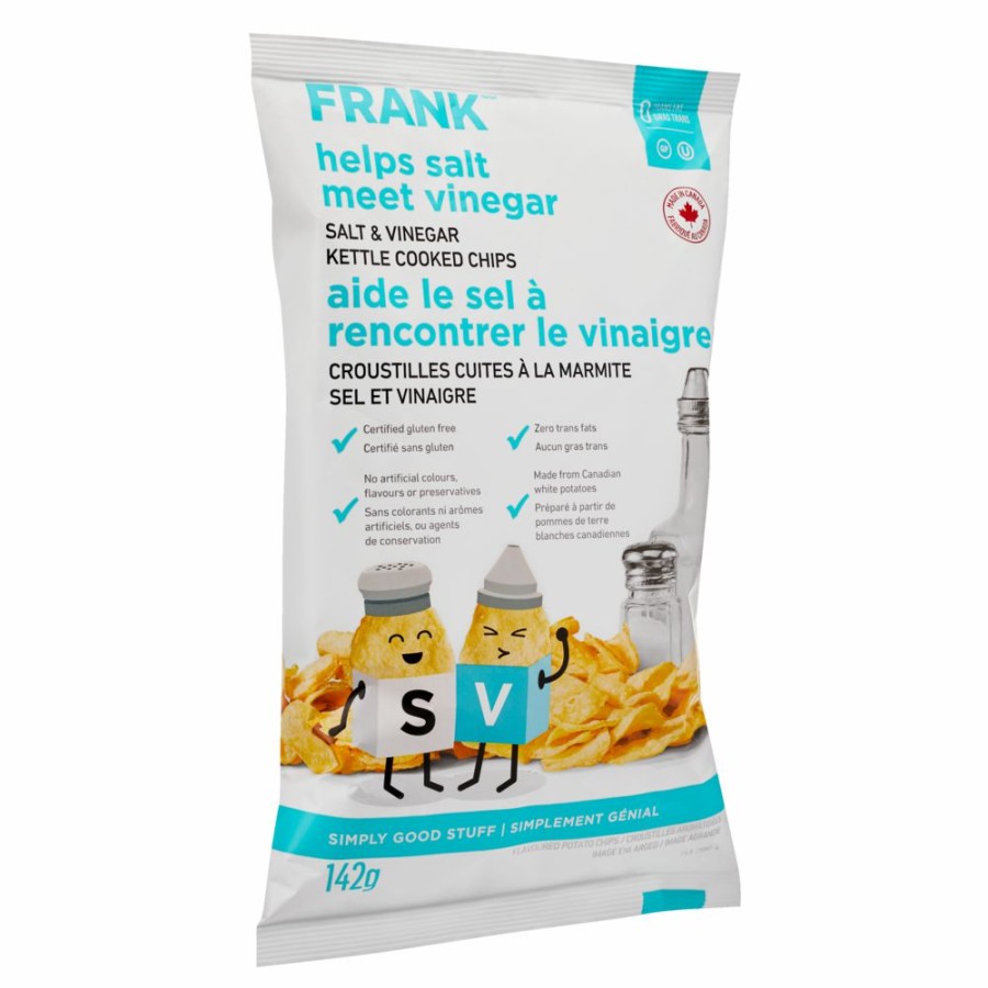 Home & Pets * | Frank Salt & Vinegar Kettle Chips, 142-G