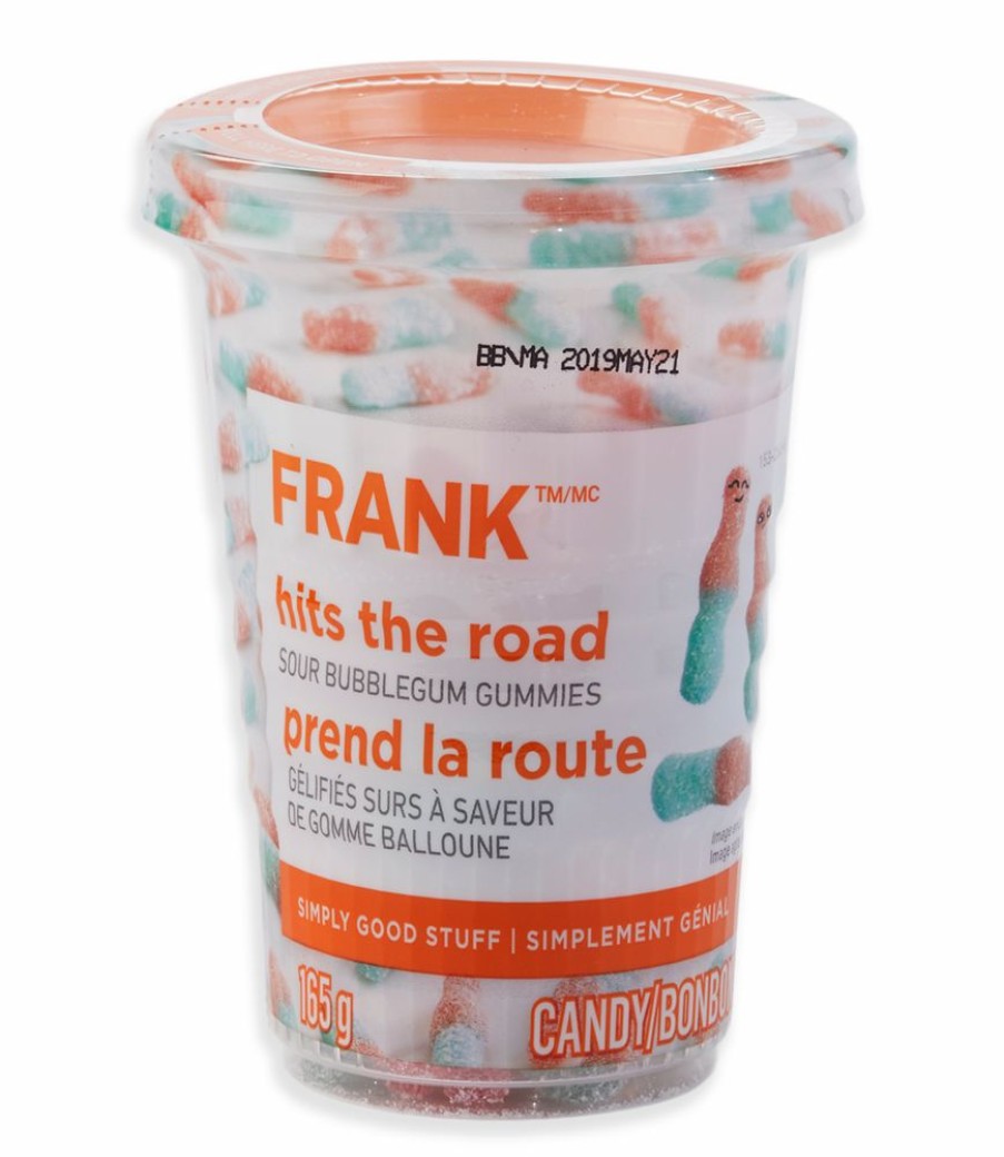 Home & Pets * | Frank Sour Bubble Gum Gummies Candy Cup, 165-G