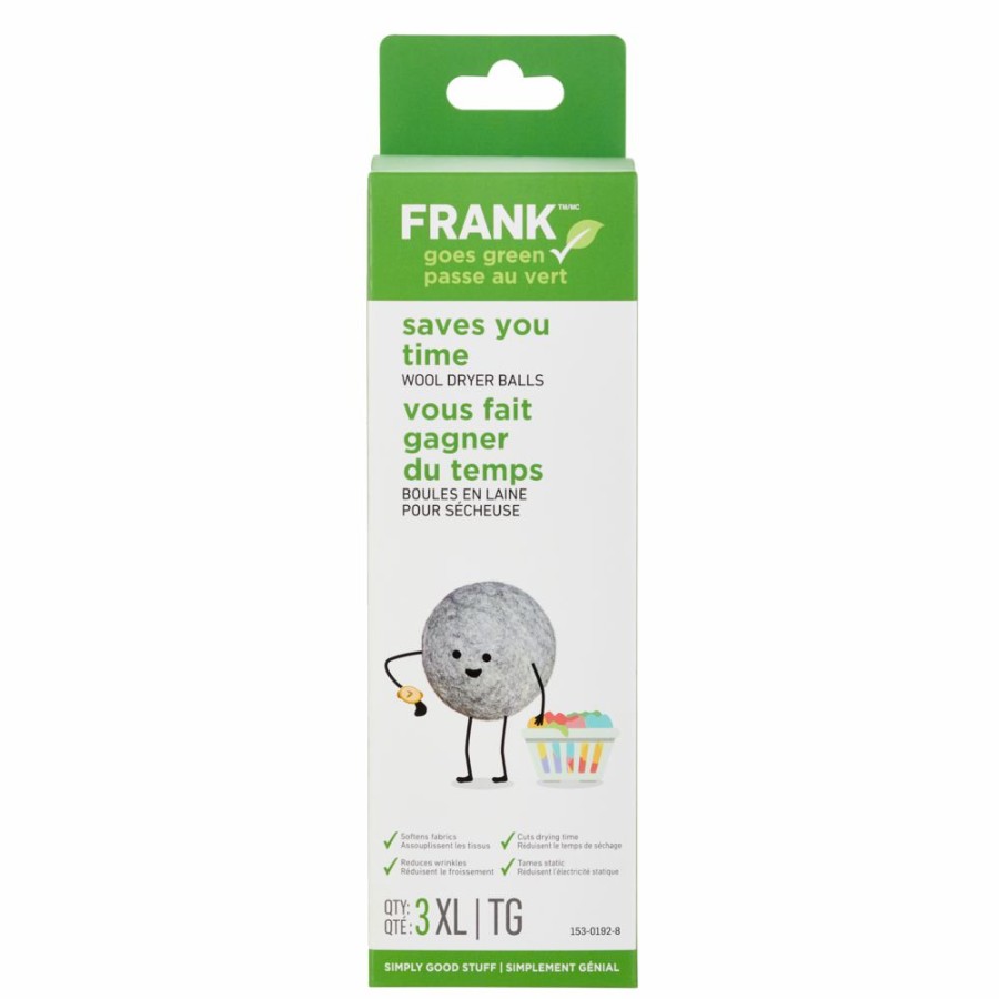 Home & Pets * | Frank Wool Dryer Balls, 3-Pk