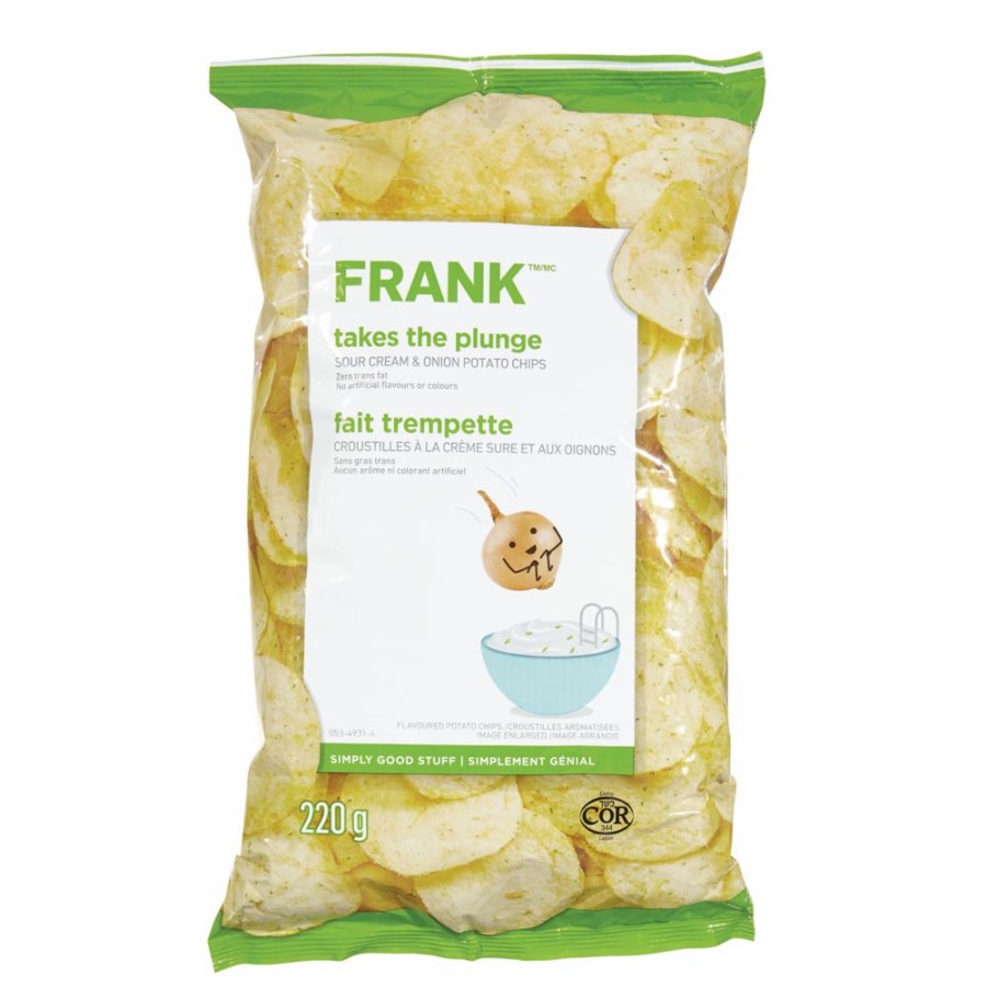 Home & Pets * | Frank Sour Cream & Onion Chips, 200-G