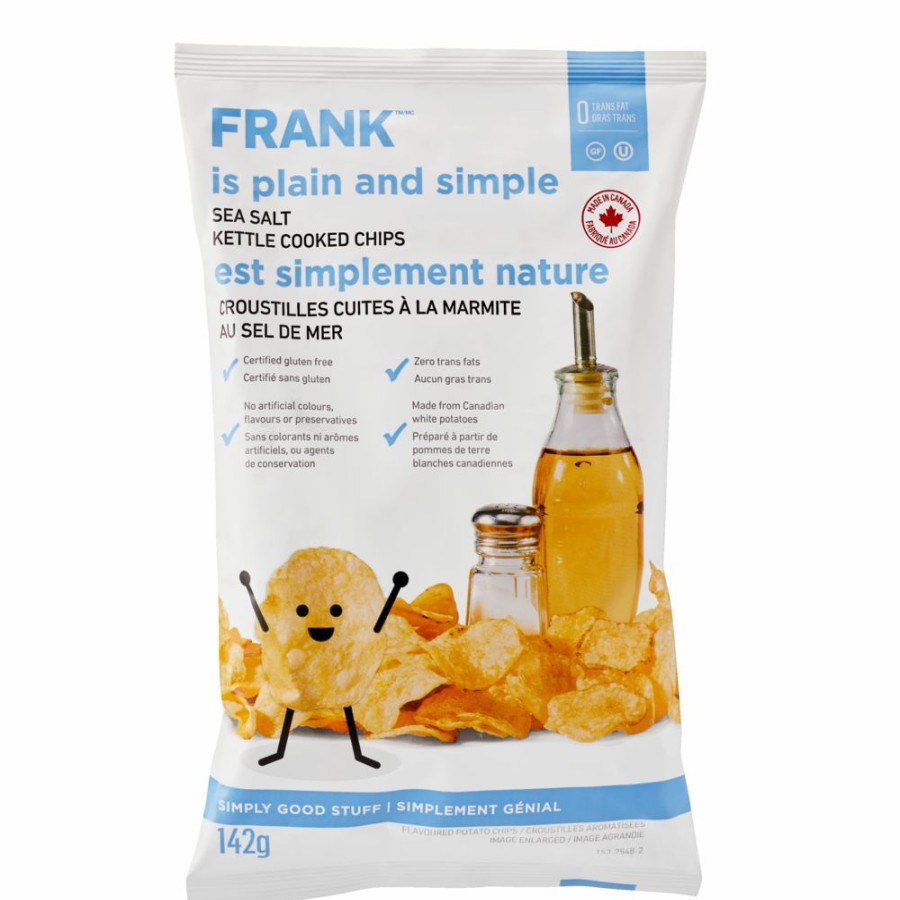 Home & Pets * | Frank Sea Salt Kettle Chips, 142-G