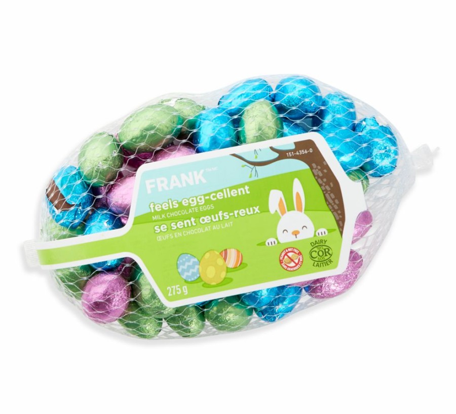 Home & Pets * | Frank Feels Egg-Cellent Milk Chocolate Foil Wrapped Eggs, 275-G