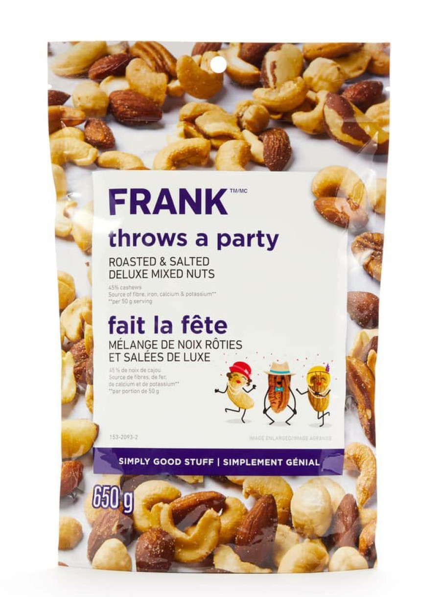 Home & Pets * | Frank Roasted & Salted Deluxe Mixed Nuts, 650-G